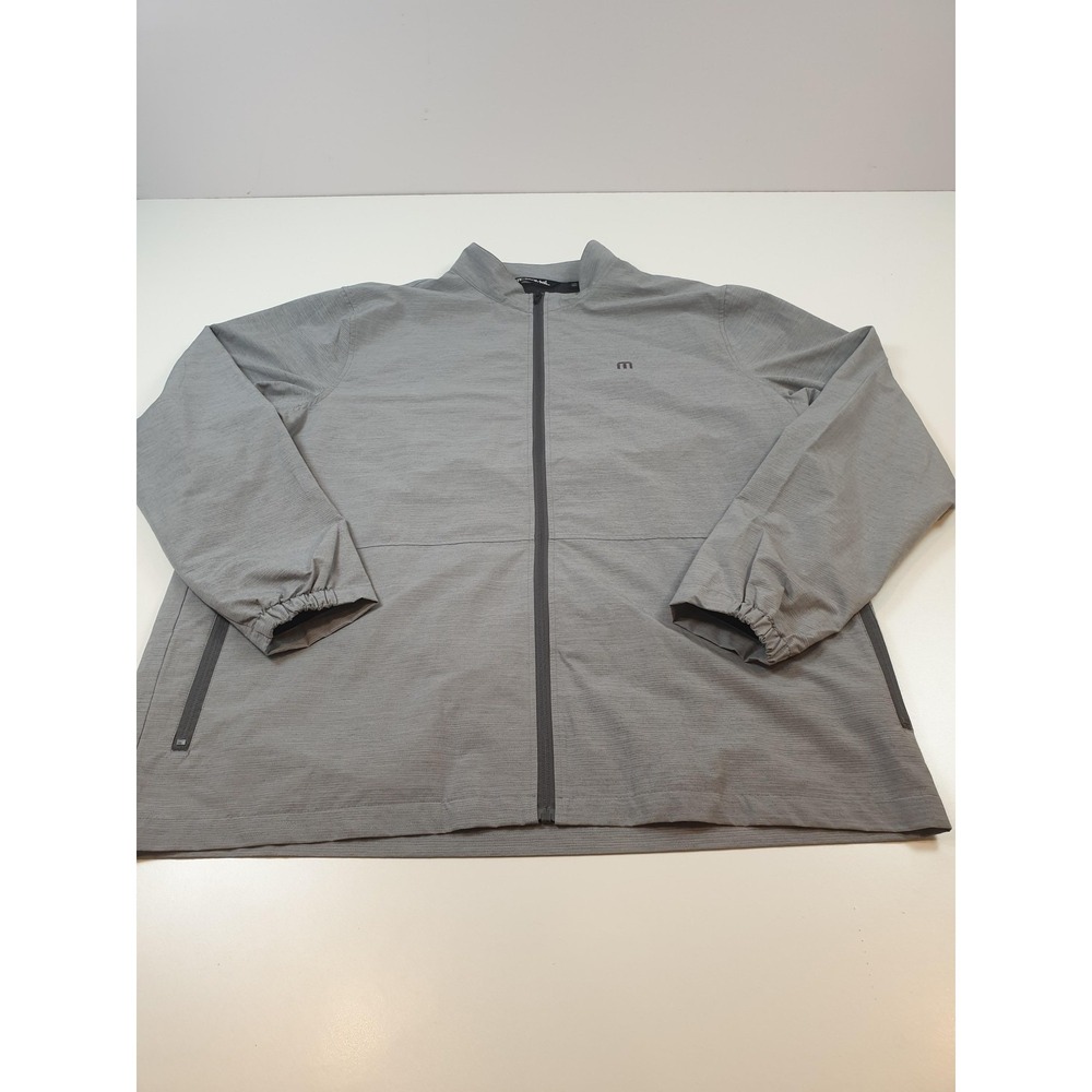 Travis Mathew Above Board Jacket Gray 3XL Full Zip Golf Performance